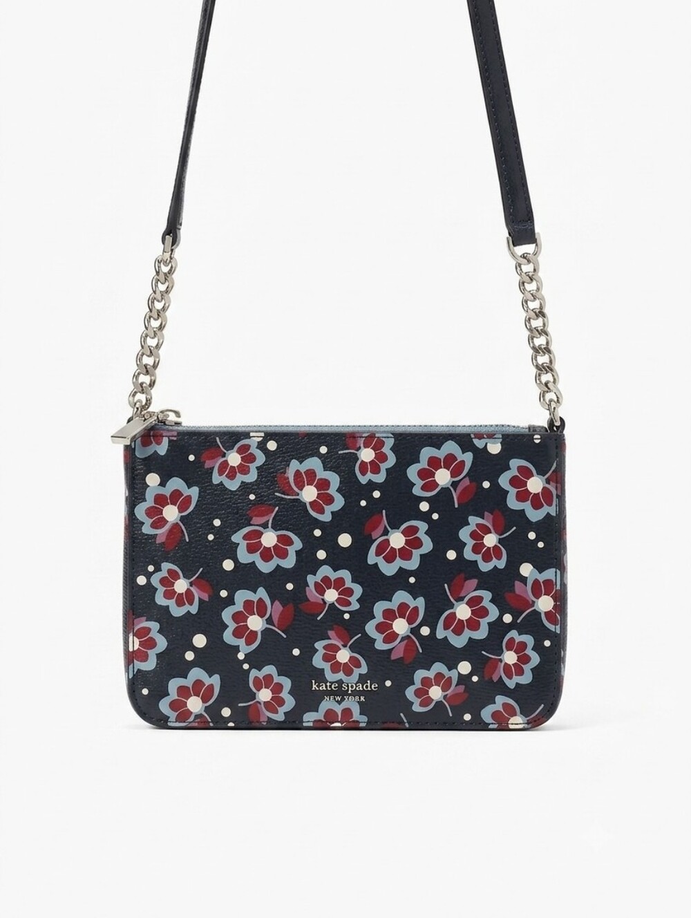 kate spade Floral Navy and Red Crossbody Bag